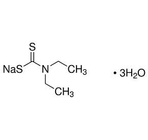 二乙基二硫代氨基甲酸钠，三水 | CAS: 20624-25-3| Structure Formula